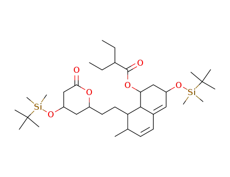 (4R,6R)-6-{2-[(1S,2S,6S,8S,8AR)-1,2,6,7,8,8a-Hexahydro-6-t-butyldimethylsilyloxy-8-(2-ethylbutyryloxy)-2-methyl-1-naphthyl]ethyl)tetrahydro-4-t-butyldimethylsilyloxy-2H-pyran-2-one
