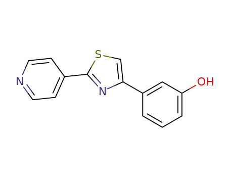 3-[2-(pyridin-4-yl)thiazol-4-yl]phenol