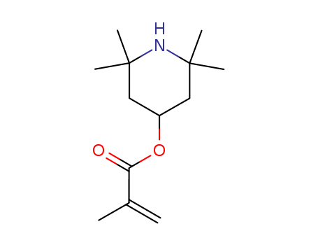 31582-45-3,2,2,6,6-TETRAMETHYL-4-PIPERIDYL METHACRYLATE,Methacrylicacid, 2,2,6,6-tetramethyl-4-piperidyl ester (8CI); 2,2,6,6-Tetramethyl-4-piperidinyl2-methyl-2-propenoate; 2,2,6,6-Tetramethyl-4-piperidinyl methacrylate;2,2,6,6-Tetramethyl-4-piperidyl methacrylate; 2,2,6,6-Tetramethylpiperidylmethacrylate; 4-(Methacryloyloxy)-2,2,6,6-tetramethylpiperidine; ADK Stab LA87; Fancryl FA 712HM; Mark LA 87