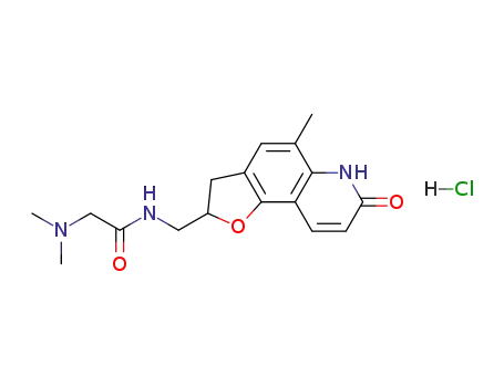 2-(N,N-Dimethylglycyl)aminomethyl-5-methyl-2,3,6,7-tetrahydrofuro-[2,3-f]quinoline-7-one.HCl