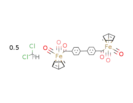 C12H8(CO(C5H5)Fe(CO)2)2*0.5CH2Cl2