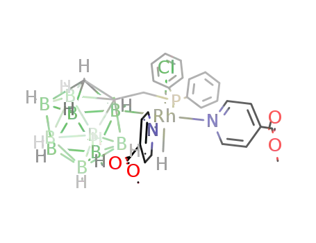 hydridochlorobis{4-(methoxycarbonyl)pyridine}{1-{(diphenylphosphino)methyl}-o-carbaboranyl-B3(6),P}rhodium