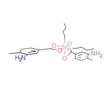 Molecular Structure of 141368-91-4 (di-n-butyltin bis(3-amino-4-methylbenzoate))