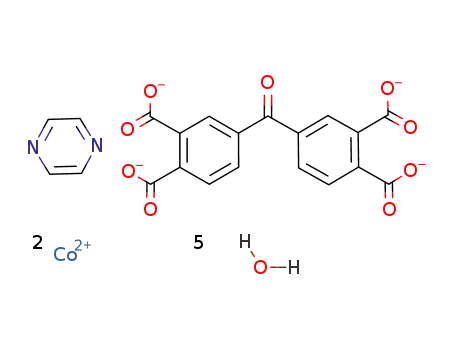 [Co2(3,3',4,4'-benzophenone tetracarboxylate)(pyrazine)(H2O)4]*H2O