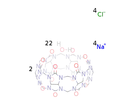 [Na4(cucurbituril)2(H2O)16]Cl4/water (1/6)