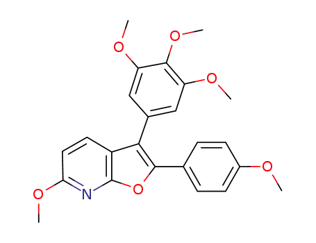6-methoxy-2-(4-methoxyphenyl)-3-(3,4,5-trimethoxyphenyl)furo[2,3-b]pyridine