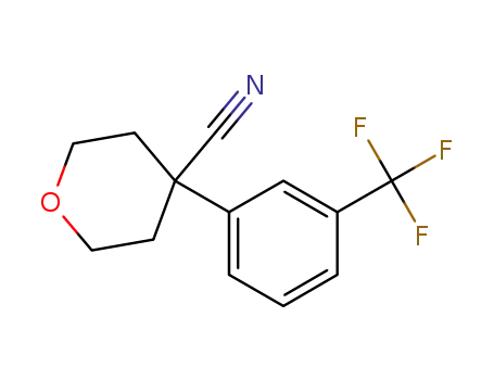 4-(3-(trifluoromethyl)phenyl)-tetrahydro-2H-pyran-4-carbonitrile
