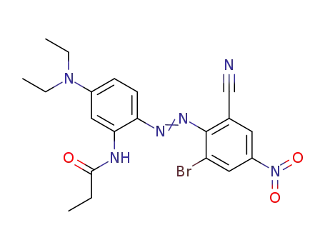 Propanamide, N-[2-[(2-bromo-6-cyano-4-nitrophenyl)azo]-5-(diethylamino)phenyl]-