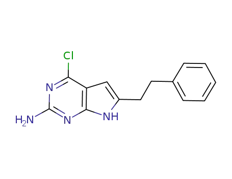 4-chloro-6-(2-phenylethyl)-7H-pyrrolo[2,3-d]pyrimidin-2-amine