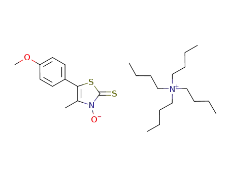 3-hydroxy-5-(p-methoxyphenyl)-4-methylthiazole-2(3H)-thione tetrabutylammonium salt
