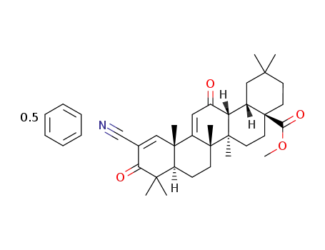 methyl 2-cyano-3,12-dioxoleana-1,9(11)-dien-28-oate hemibenzenate