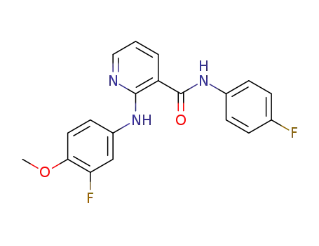 2-(3-fluoro-4-methoxyphenylamino)-N-(4-fluorophenyl)nicotinamide