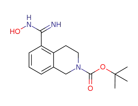 1,1-dimethylethyl 5-hydroxyamino(imino)methyl-3,4-dihydro-2(1H)-isoquinolinecarboxylate