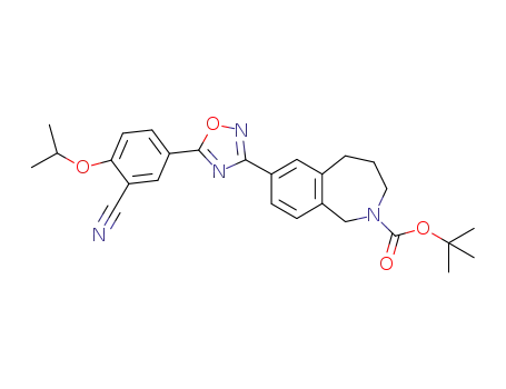 1,1-dimethylethyl 7-(5-{3-cyano-4-[(1-methylethyl)oxy]phenyl}-1,2,4-oxadiazol-3-yl)-1,3,4,5-tetrahydro-2H-2-benzazepine-2-carboxylate