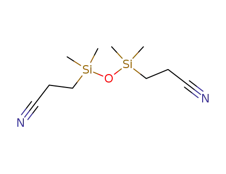 Molecular Structure of 2603-88-5 (Propanenitrile, 3,3'-(1,1,3,3-tetramethyl-1,3-disiloxanediyl)bis-)