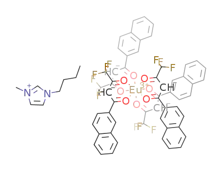 1-butyl-3-methylimidazolium tetrakis(naphthoyltrifluoroacetonato)europate(III)