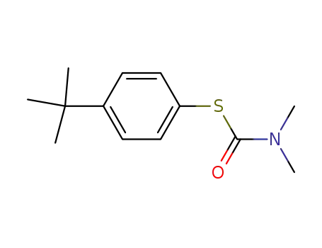Molecular Structure of 13511-96-1 (S-(4-tert-butylphenyl) dimethylcarbamothioate)