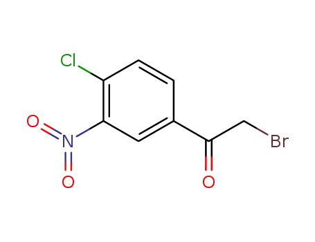 Molecular Structure of 22019-49-4 (2-BROMO-1-(4-CHLORO-3-NITROPHENYL)ETHAN-1-ONE)