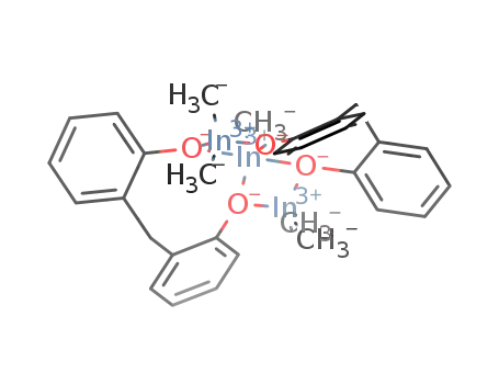 [Me5In3)(2,2'-methylenediphenolate)2]