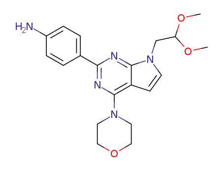 4-[7-(2,2-dimethoxyethyl)-4-morpholin-4-yl-7H-pyrrolo[2,3-d]pyrimidin-2-yl]aniline