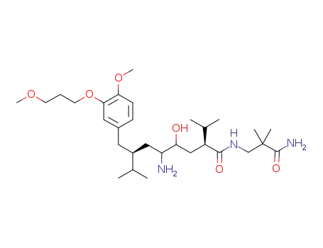 (2S,4S,5S,7S)-N-(2-carbamoyl-2-methylpropyl)-5-amino-4-hydroxy-2,7-diisopropyl-8-[4-methoxy-3-(3-methoxypropoxy)phenyl]octanamide