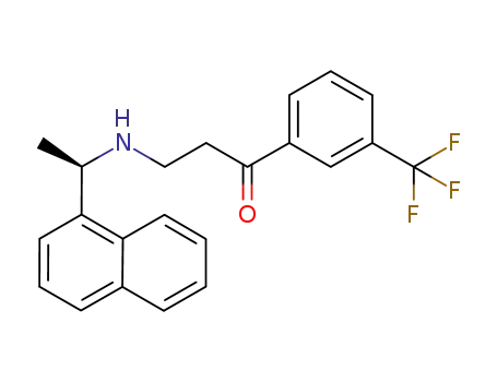 (R)-3-(1-(naphthalen-1-yl)ethylamino)-1-(3-(trifluoromethyl)phenyl)propan-1-one