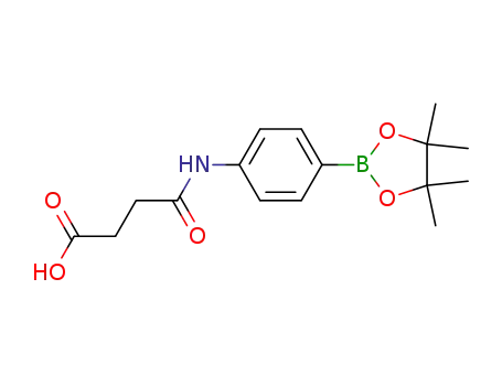 Molecular Structure of 480424-98-4 (N-[4-(4,4,5,5-TETRAMETHYL-1,3,2-DIOXABOROLAN-2-YL)PHENYL]SUCCINAMIC ACID)