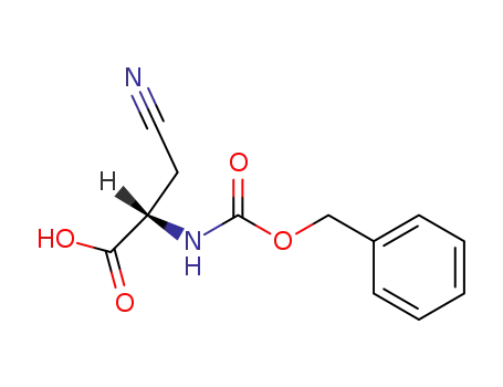 Molecular Structure of 3309-41-9 (L-Alanine, 3-cyano-N-[(phenylmethoxy)carbonyl]-)