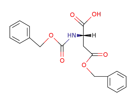 Molecular Structure of 3479-47-8 (N-Cbz-L-Aspartic acid 4-benzyl ester)