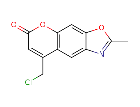 8-(chloromethyl)-2-methyl-6-oxo-6H-benzopyrano[6,7-d]oxazole