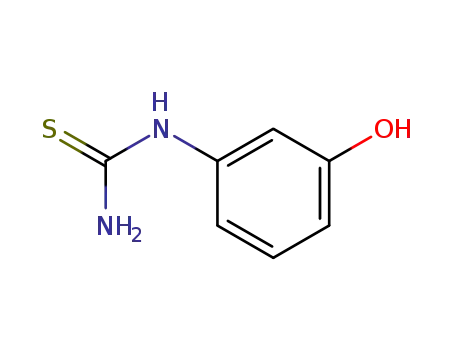 Molecular Structure of 3394-05-6 (1-(3-HYDROXYPHENYL)-2-THIOUREA)