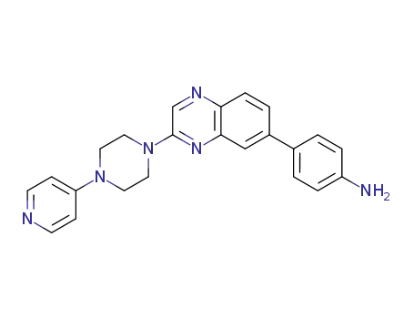 4-[3-(4-pyridin-4-yl-piperazin-1-yl)-quinoxalin-6-yl]-phenlamine