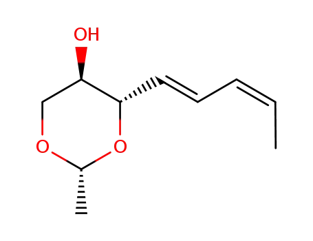 (-)-(4E,6Z)-(1'R,2R,3S)-1,2,3-trihydroxy-1,3-O-ethylidene-4,6-octadiene
