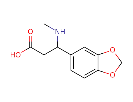 3-benzo[1,3]dioxol-5-yl-3-methylamino-propionic acid