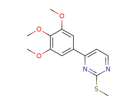 2-(methylsulfanyl)-4-(3,4,5-trimethoxyphenyl)pyrimidine