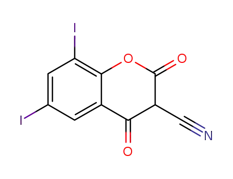 6,8-diiodo-2,4-dioxo-chroman-3-carbonitrile