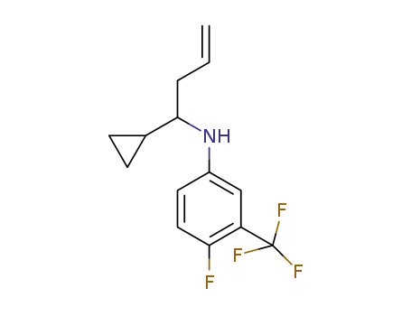 (1-cyclopropyl-but-3-enyl)(4-fluoro-3-trifluoromethylphenyl)amine