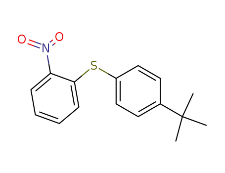 Molecular Structure of 3169-88-8 (Benzene, 1-[[4-(1,1-dimethylethyl)phenyl]thio]-2-nitro-)