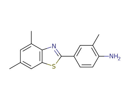 2-(3-methyl-4-aminophenyl)-4,6-dimethylbenzothiazole