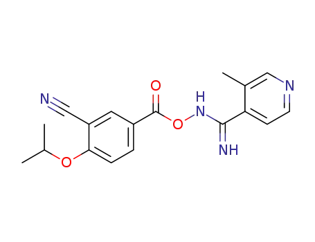 N-(3-cyano-4-isopropoxybenzoyloxy)-3-methylisonicotinimidamide