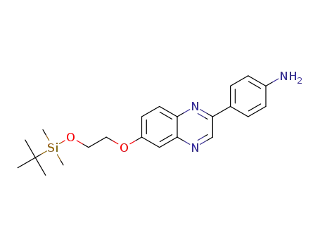 4-(6-(2-((tert-butyldimethylsilyl)oxy)ethoxy)quinoxalin-2-yl)aniline