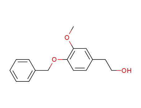 Molecular Structure of 64881-05-6 (Benzeneethanol, 3-methoxy-4-(phenylmethoxy)-)