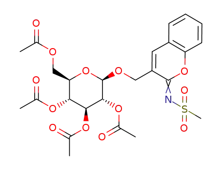 2-methylsulfonylimino-2H-chromene-3-yl-methyl 2,3,4,6-tetra-O-acetyl-β-D-glucopyranoside