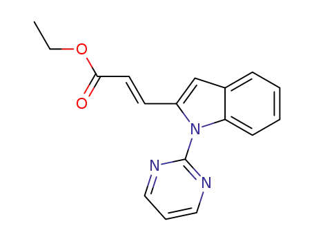 (E)-3-(1-pyrimidin-2-yl-1H-indol-2-yl)-acrylic acid ethyl ester
