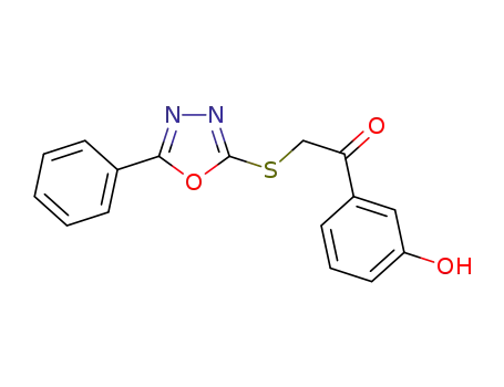 1-(3-hydroxyphenyl)-2-[(5-phenyl-1,3,4-oxadiazol-2-yl)sulfanyl]-1-ethanone