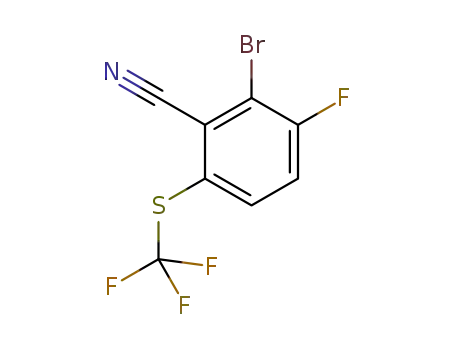 2-bromo-3-fluoro-6-((trifluoromethyl)thio)benzonitrile