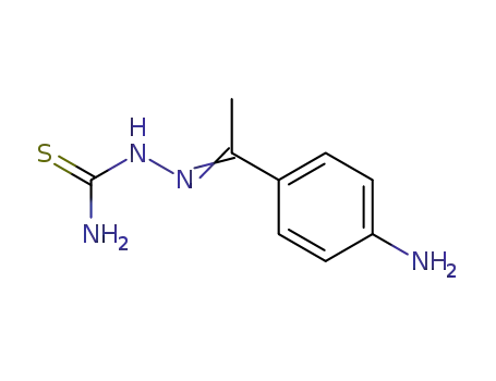 Molecular Structure of 7410-53-9 (Hydrazinecarbothioamide, 2-[1-(4-aminophenyl)ethylidene]-)
