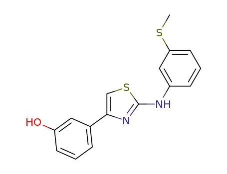 3-(2-((3-(methylthio)phenyl)amino)thiazol-4-yl)phenol