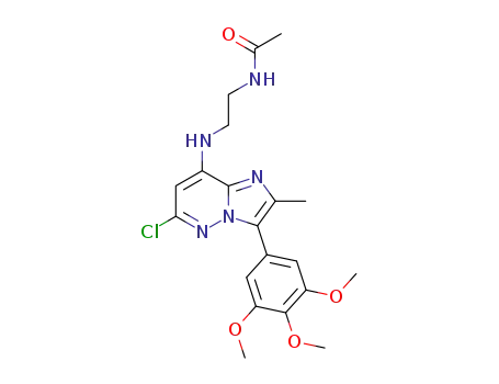 N-(2-((6-chloro-2-methyl-3-(3,4,5-trimethoxyphenyl)imidazo[1,2-b]pyridazin-8-yl)amino)ethyl)acetamide