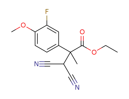 ethyl 3,3-dicyano-2-(3-fluoro-4-methoxyphenyl)-2-methylpropanoate